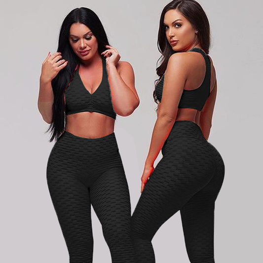 Jacquard Hip-Detail Fitness Set