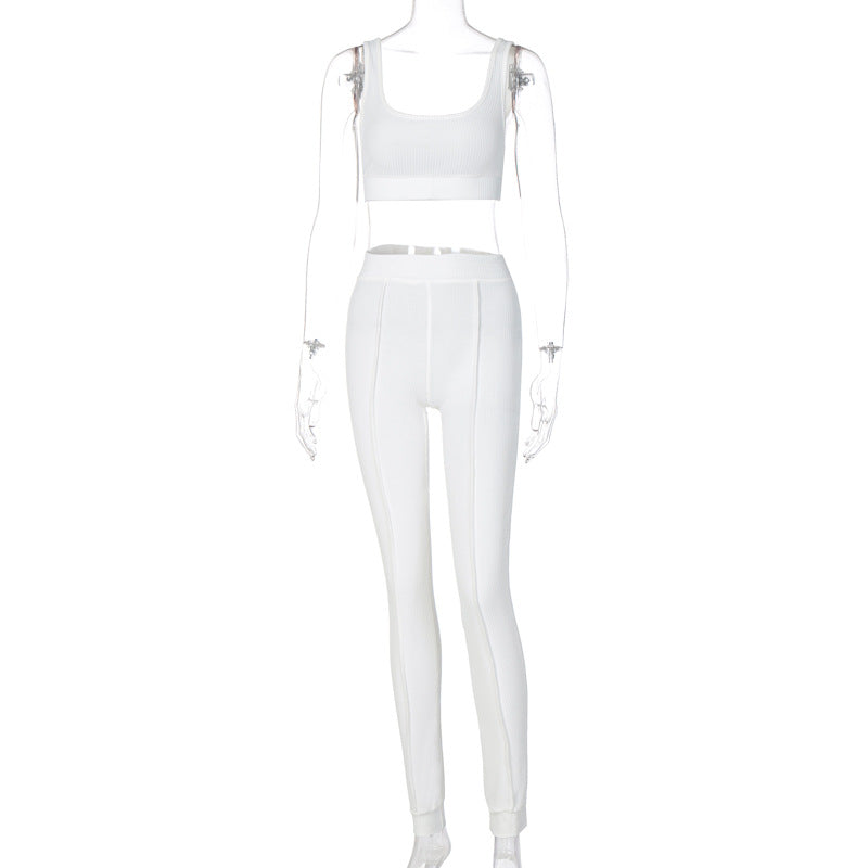 Ribbed Texture Fitness Yoga Set