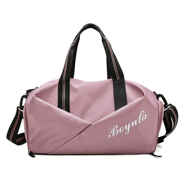 Sports gym bag women's wet and dry shoes