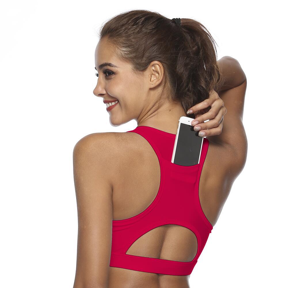 Strappy Open-Back Sports Bra