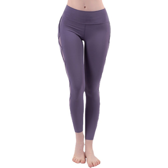 High-waisted Nude Hip-lifting Yoga Pants