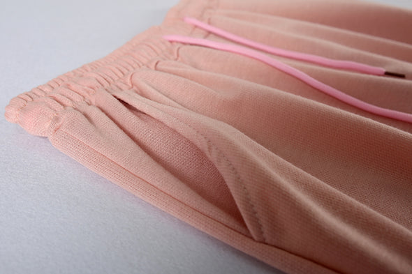 Two-Piece Suit Of Round Neck Top And Loose Shorts
