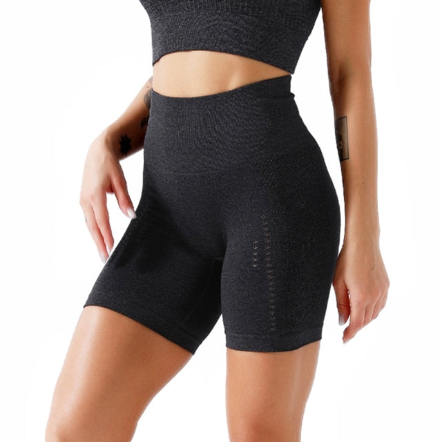 High-Waist Yoga Short 2-Piece Set